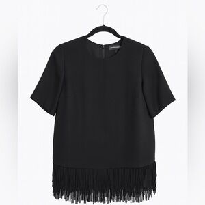 BANANA REPUBLIC | Black | Fringe Blouse (Size S)